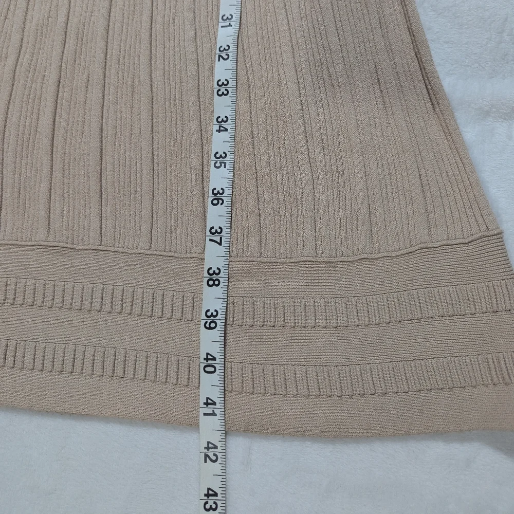 Tory Burch Sleeveless Knit Ribbed Sweater Dress Size Large